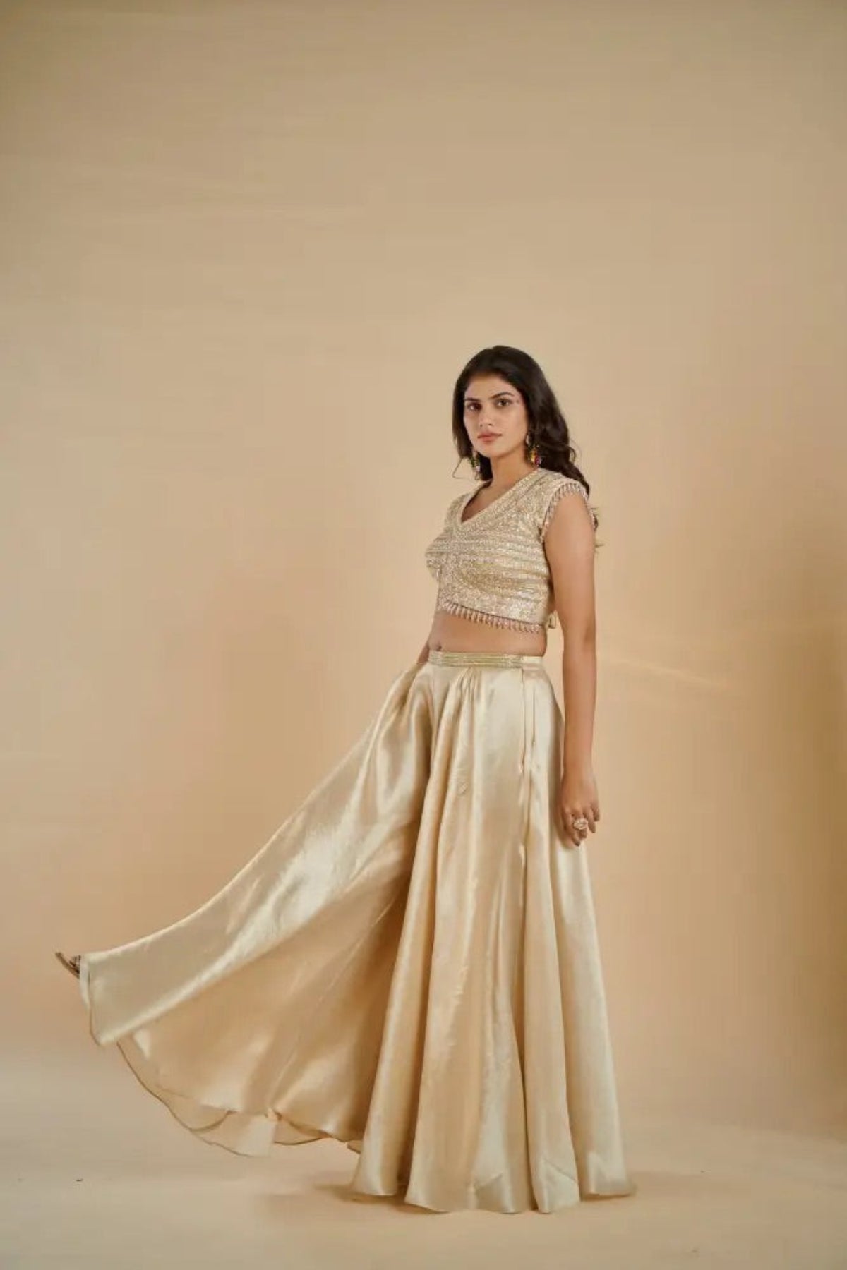 Golden Silk Indo-Western Set