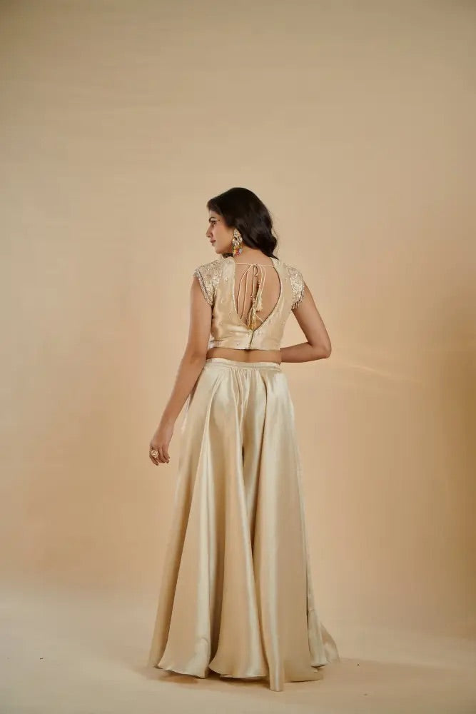 Golden Silk Indo-Western Set