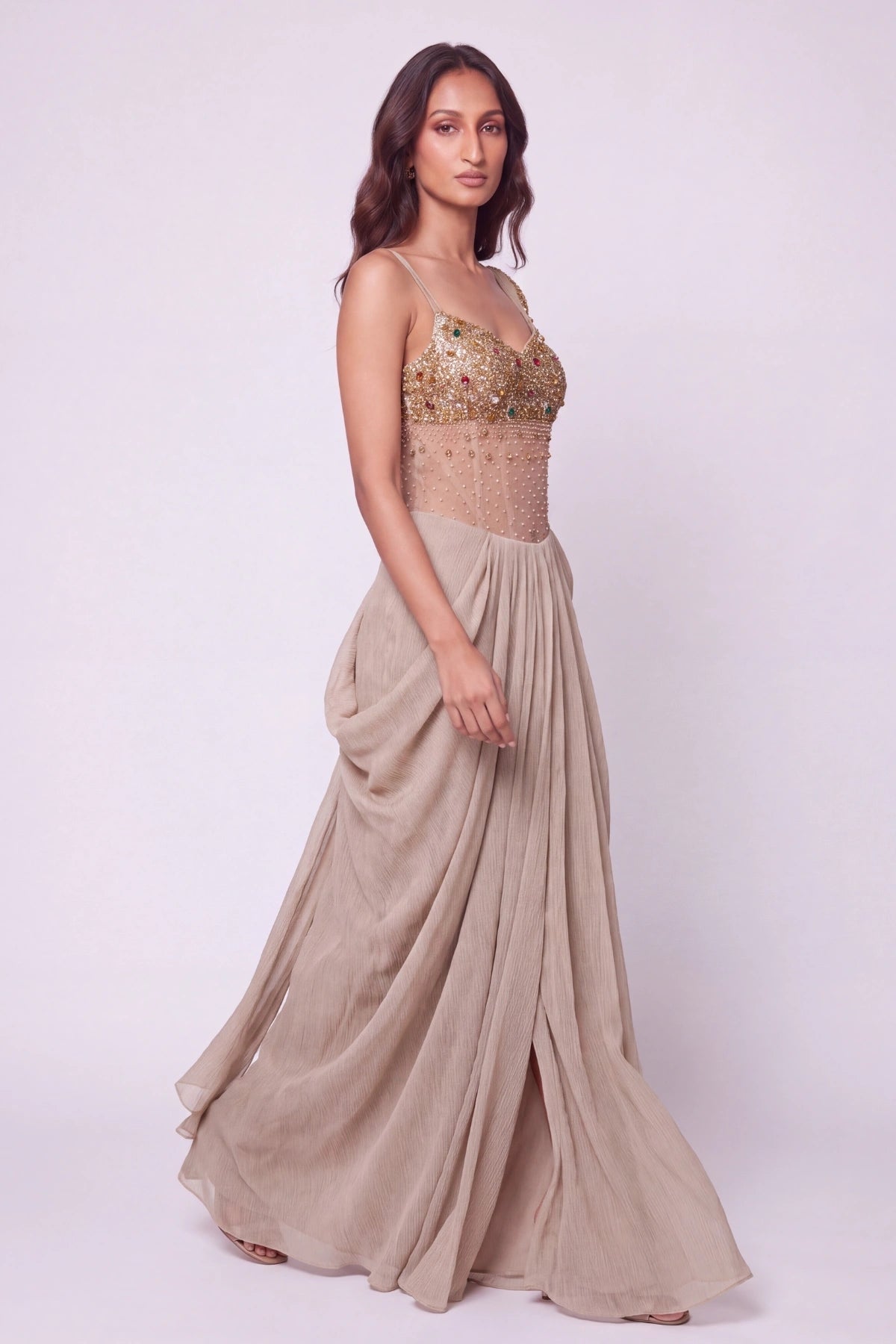 Grès Draped Gown - Dorie Atelier