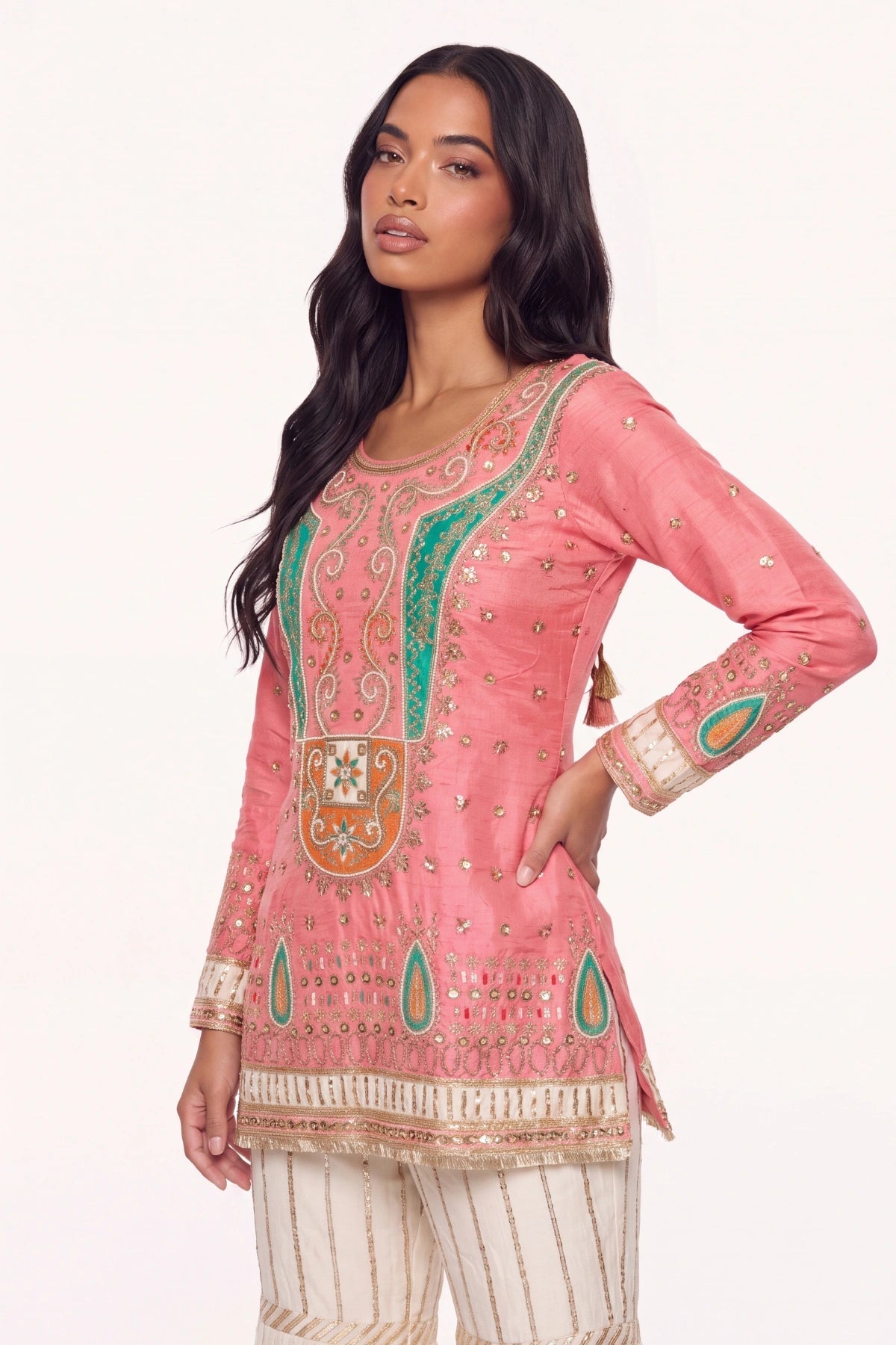Gulabi Kurti - Dorie Atelier