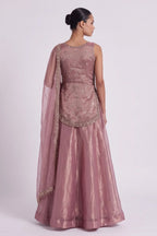 Gulkand Lehenga Set - Dorie Atelier