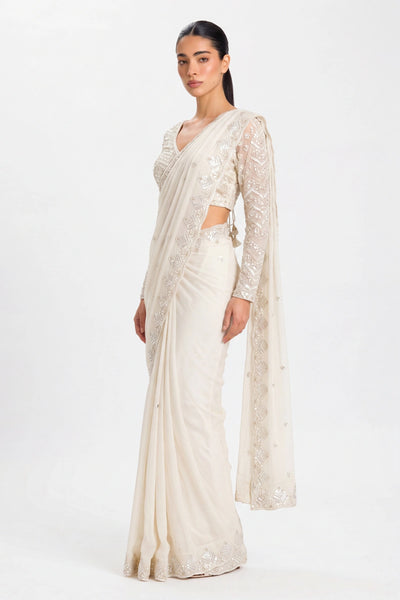 Ivory Sitara Saree