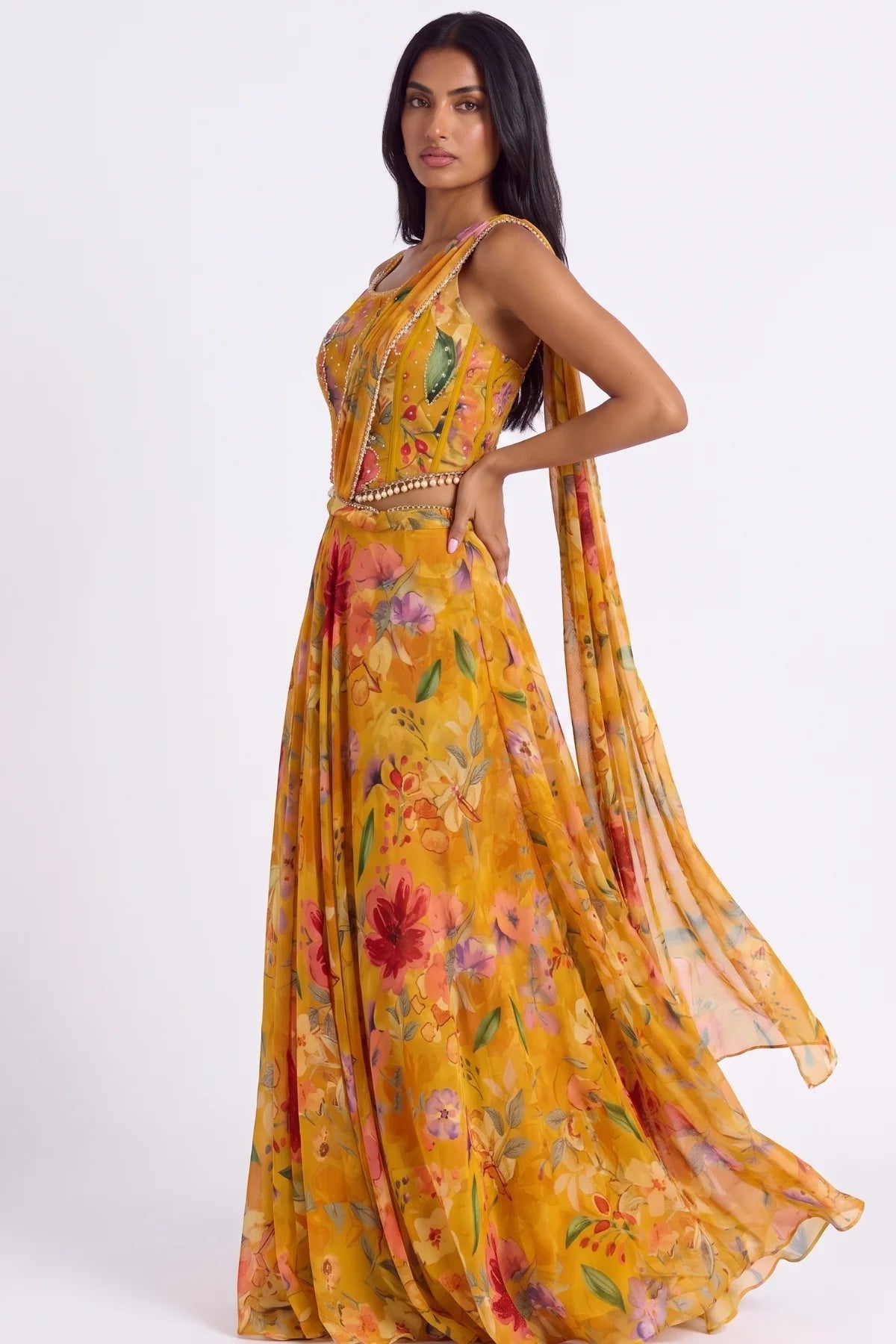 Jonquille Lehenga Set - Dorie Atelier