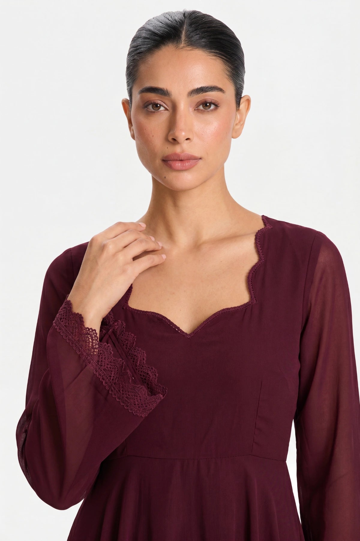 Merlot Anarkali Set