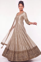Laiton Anarkali Suit - Dorie Atelier