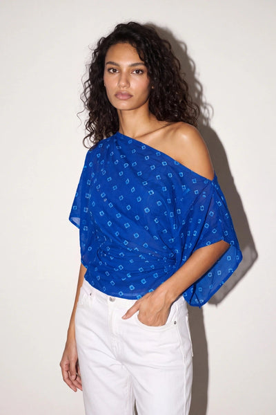 Lapis Bandhani Top