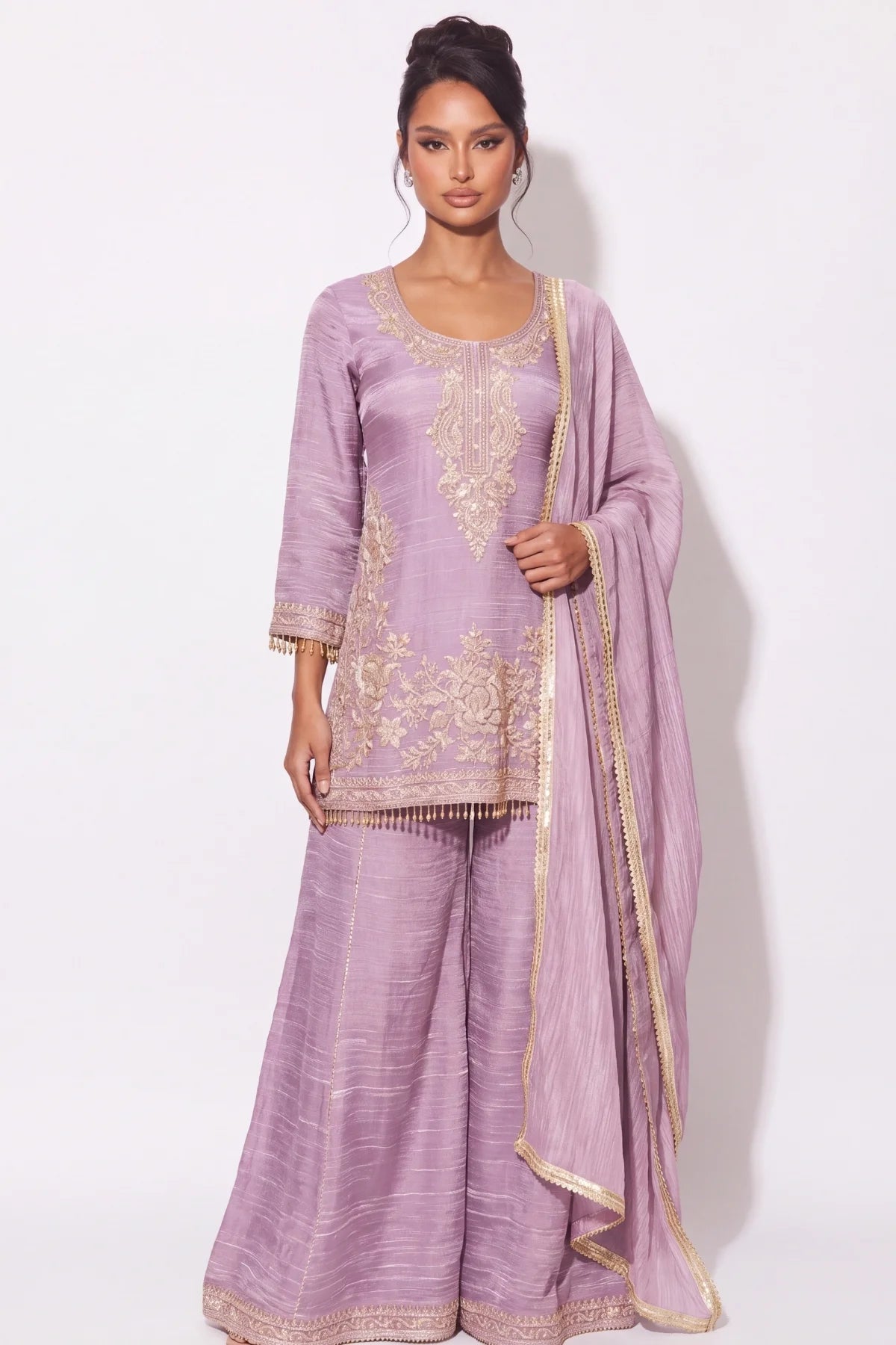 Lilas Sharara Suit - Dorie Atelier
