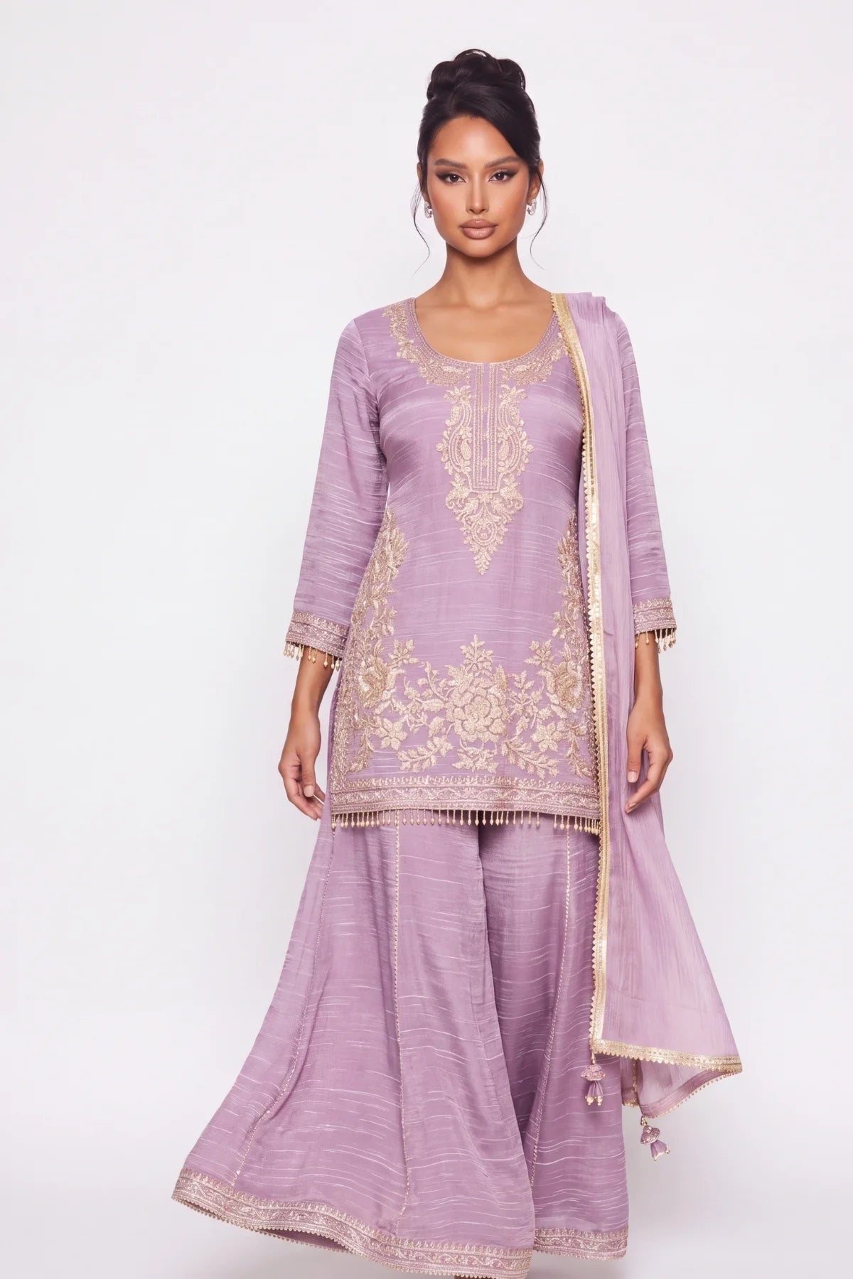 Lilas Sharara Suit - Dorie Atelier