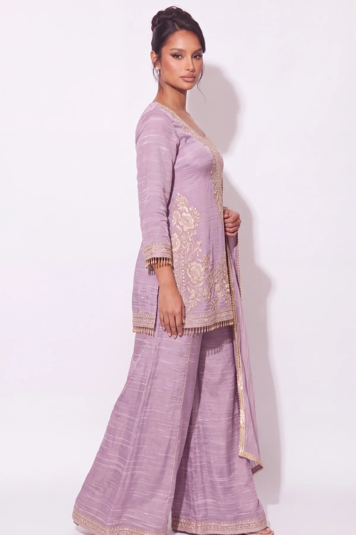 Lilas Sharara Suit - Dorie Atelier