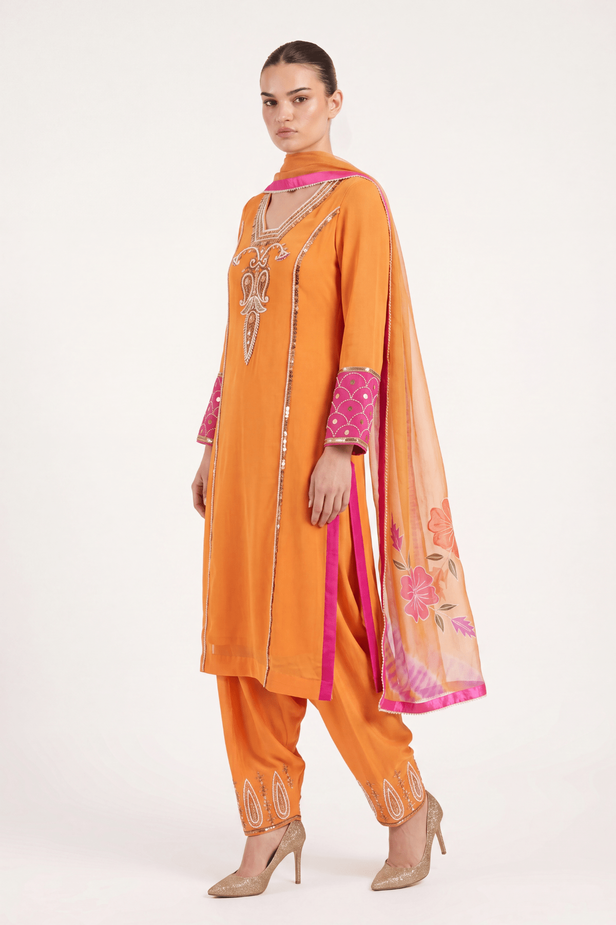 Marigold Salwar Suit - Dorie Atelier