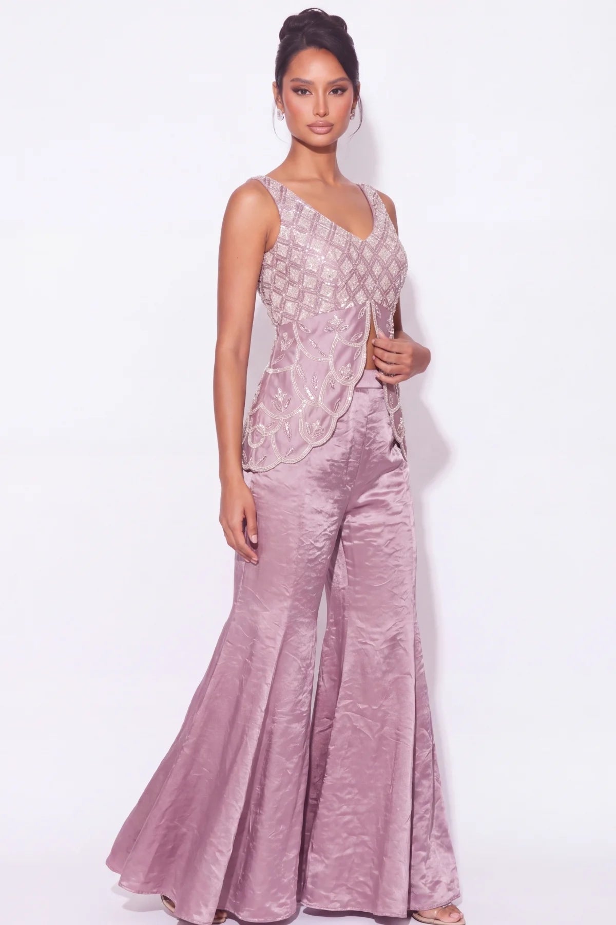Mauve Écaille Co-ord Set - Dorie Atelier