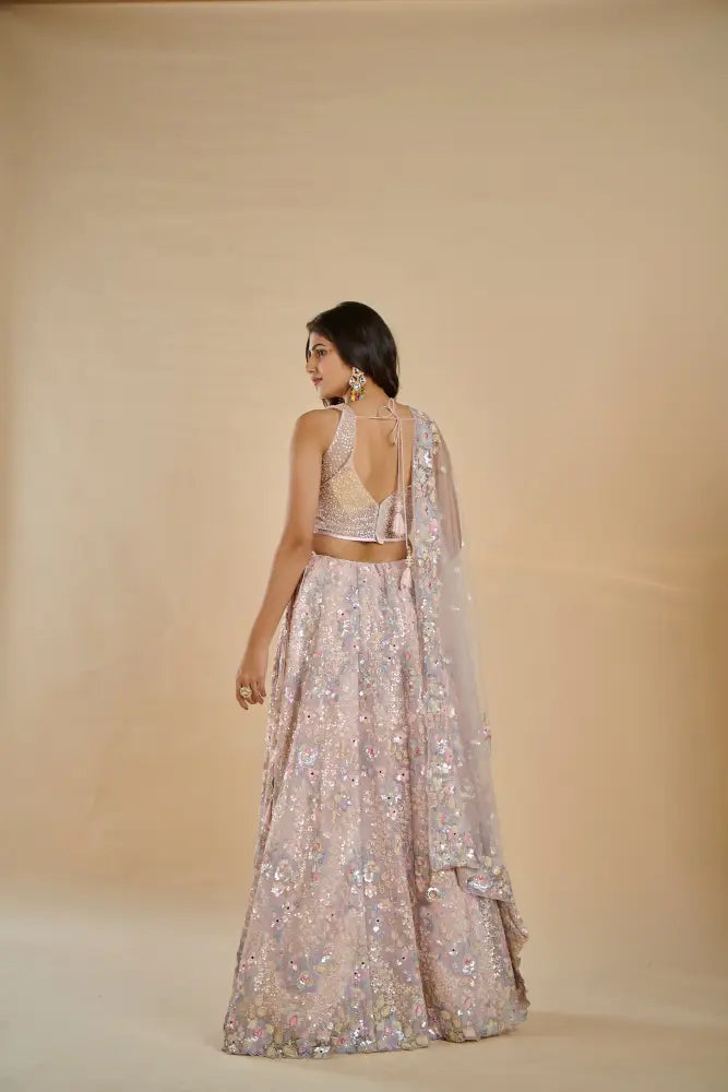 Floral Motif Princess Lehenga
