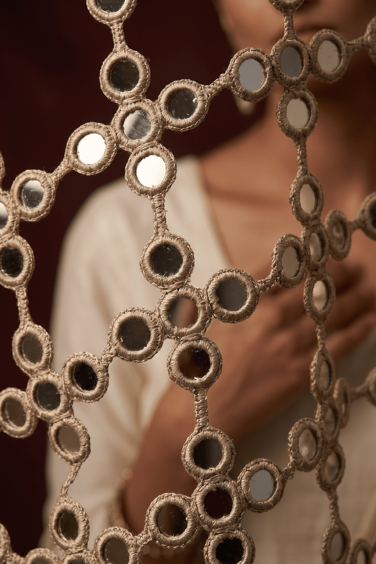 Mirror Veil Dupatta - Dorie Atelier