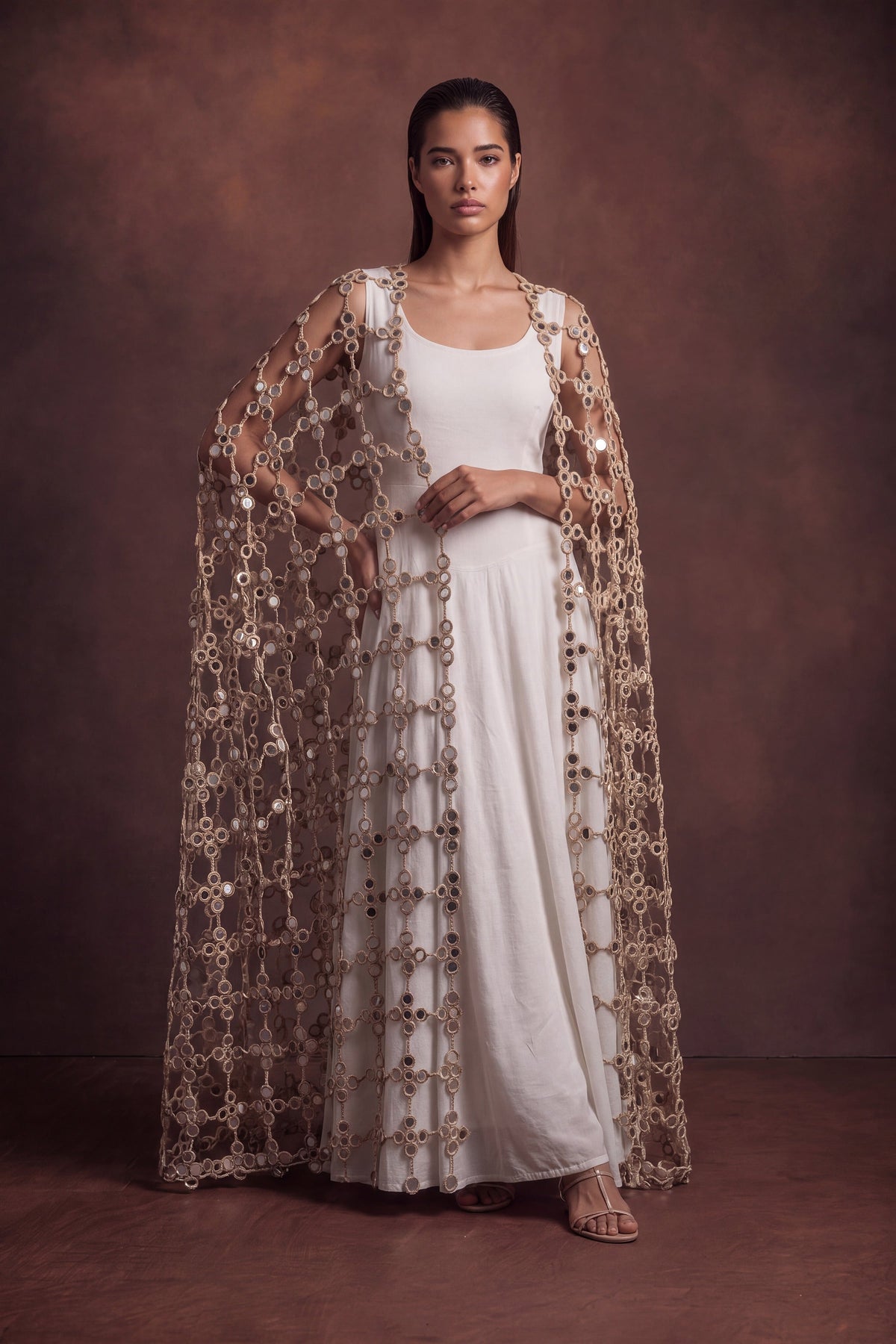 Mirror Veil Dupatta - Dorie Atelier