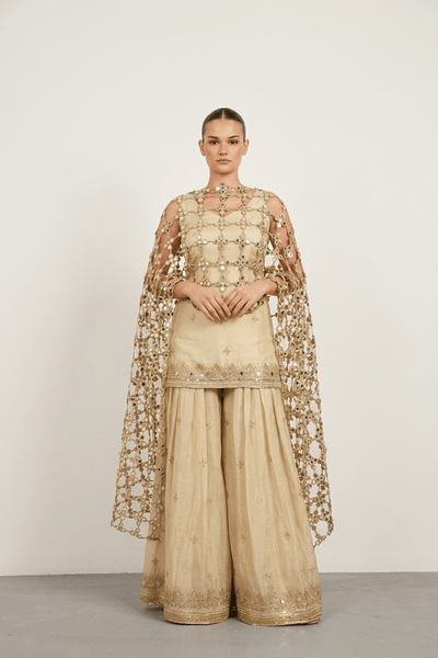 Mirror Veil Sharara Set