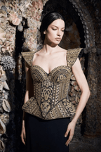 Noir Mandira Corset - Dorie Atelier