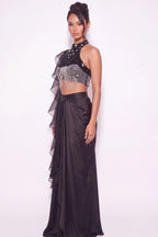 Obsidienne Crystal Halter Co-ord Set - Dorie Atelier