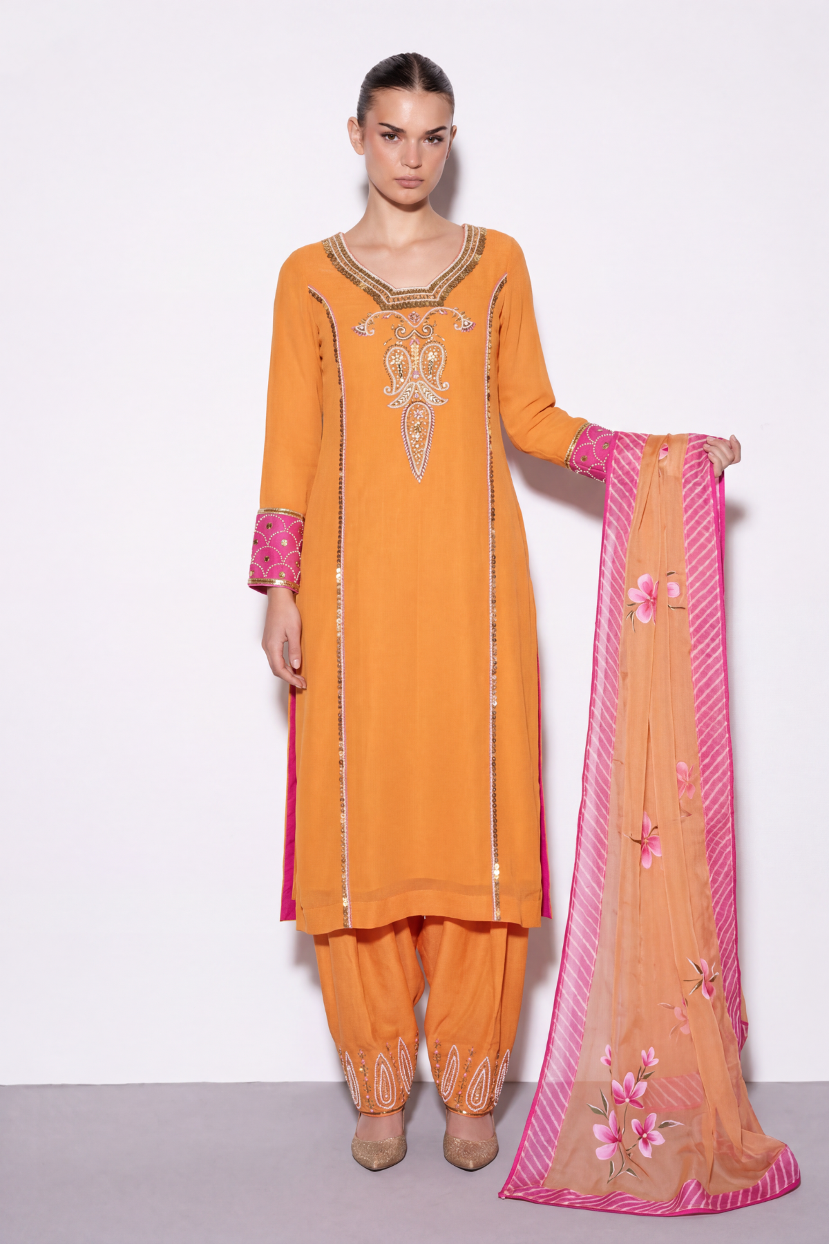Marigold Salwar Suit