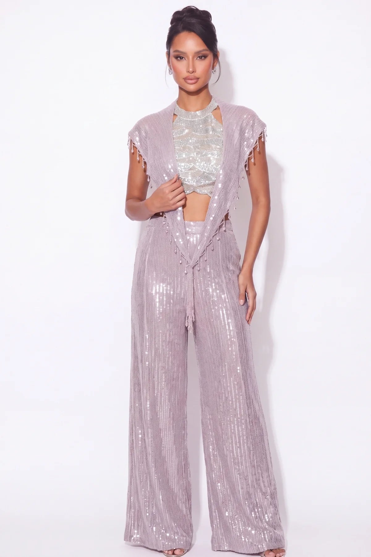 Parme Sequin Co-ord Set - Dorie Atelier