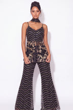 Pavot Black Sequin Co-ord Set - Dorie Atelier