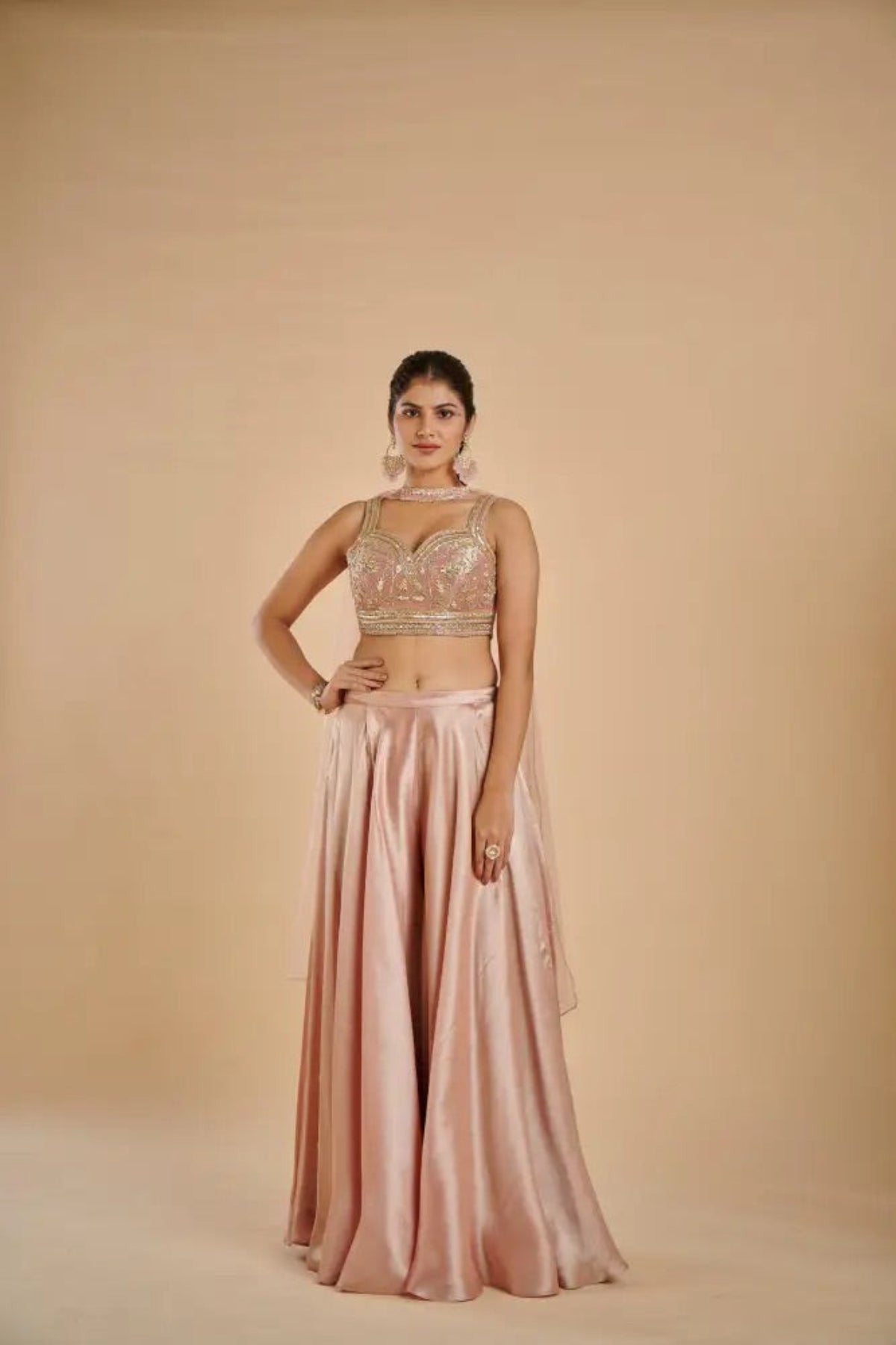 Blush Pink Indo-Western Set