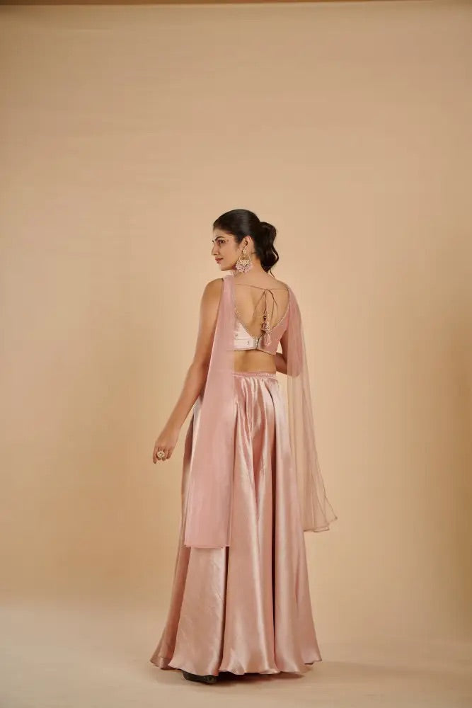 Blush Pink Indo-Western Set