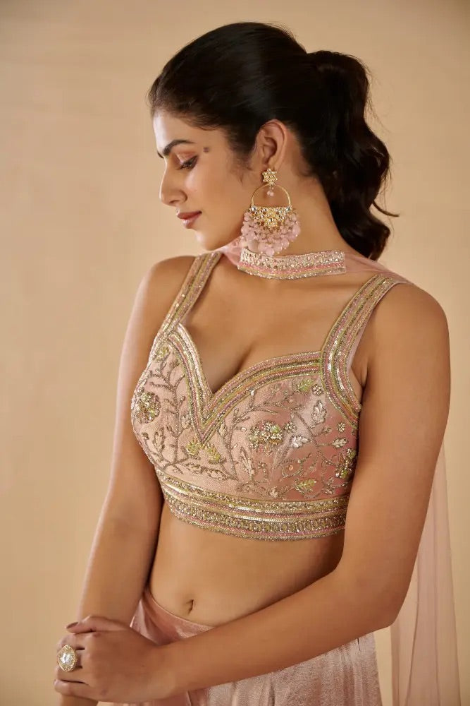 Blush Pink Indo-Western Set