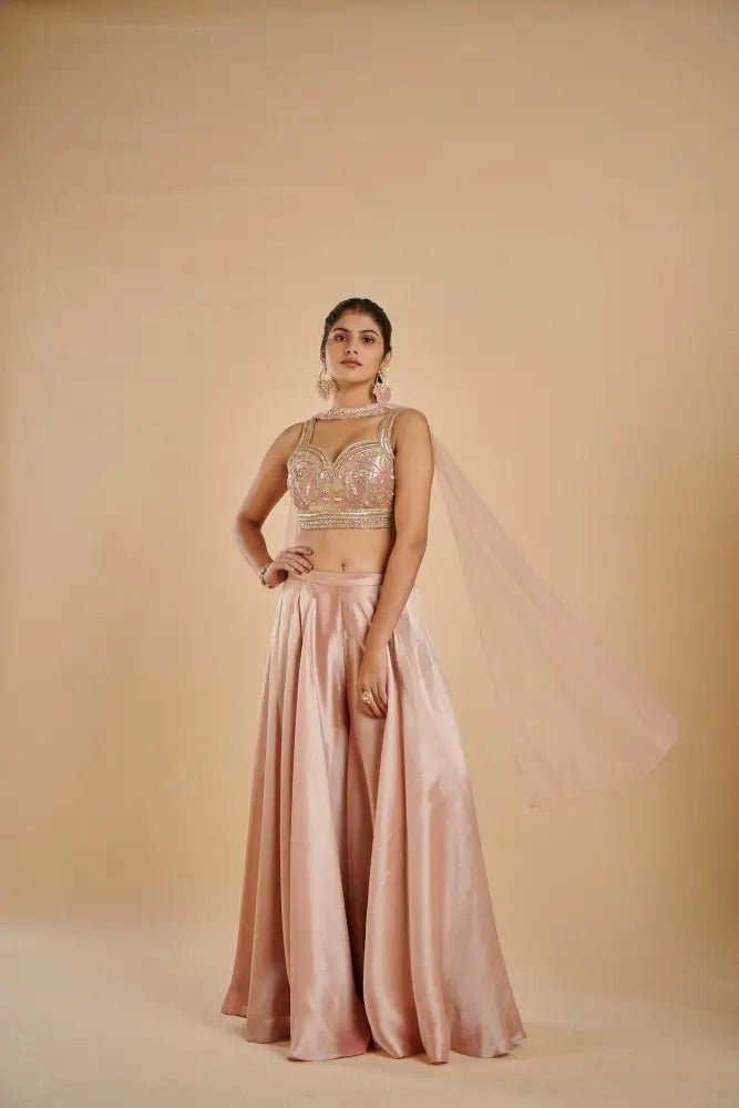 Blush Pink Indo-Western Set
