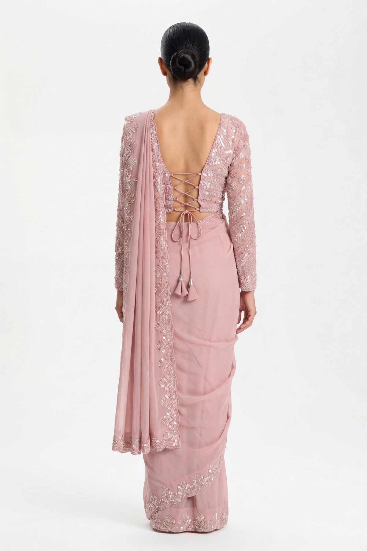 Pink Sitara Saree
