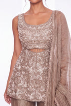 Praline Palazzo Suit Set - Dorie Atelier