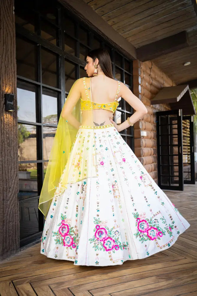 Yellow Bloom Lehenga
