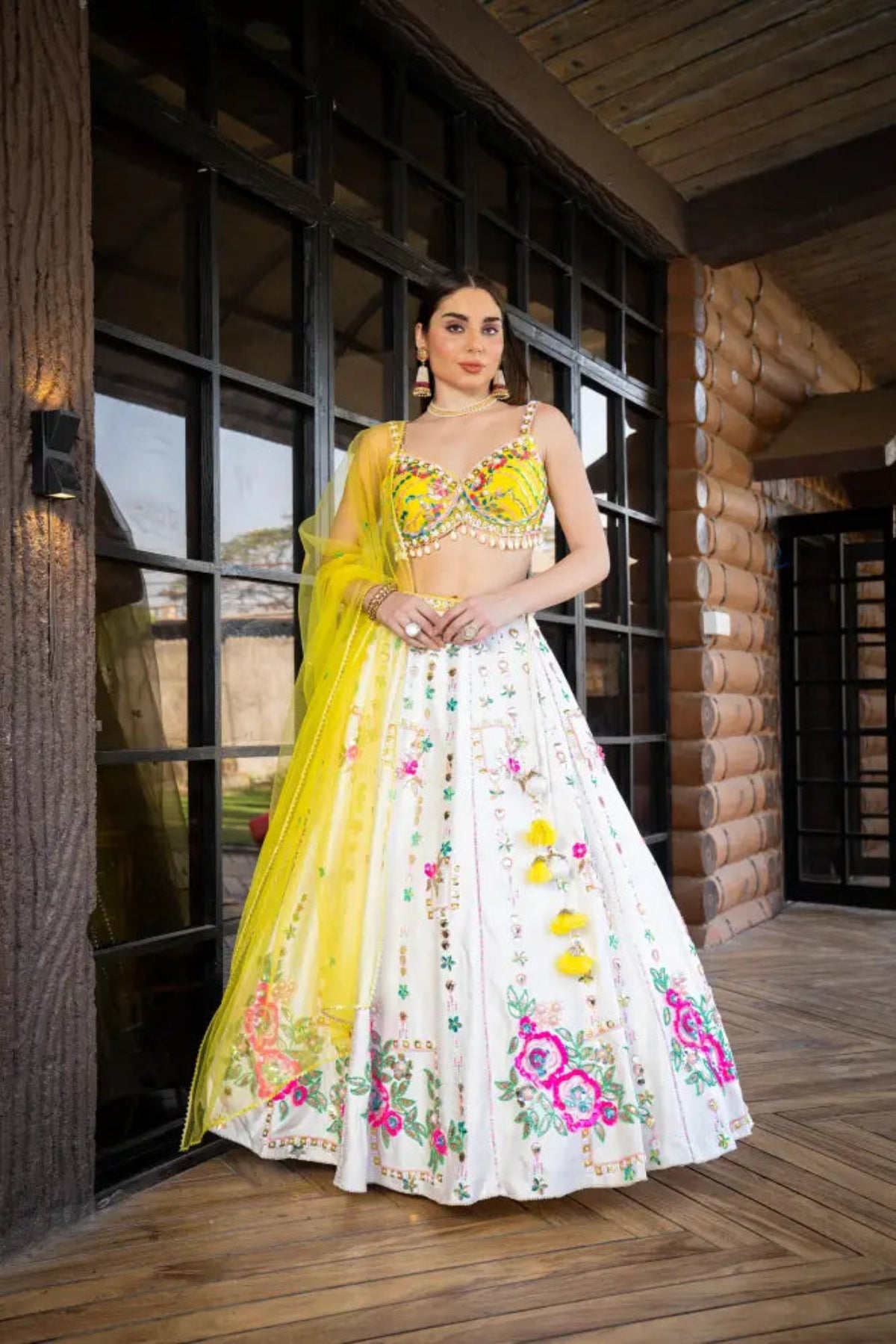 Yellow Bloom Lehenga