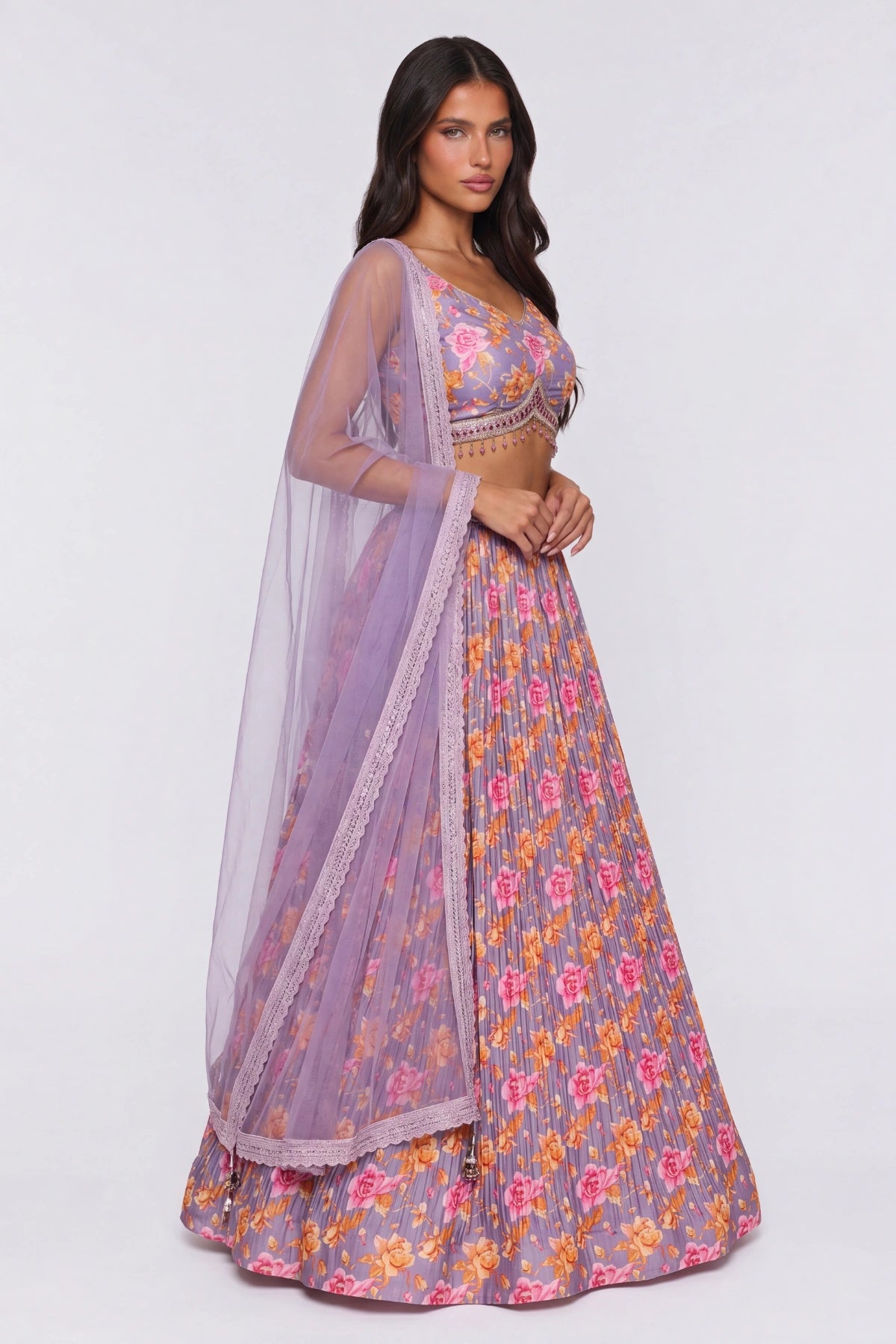 Mauverose Lehenga Set