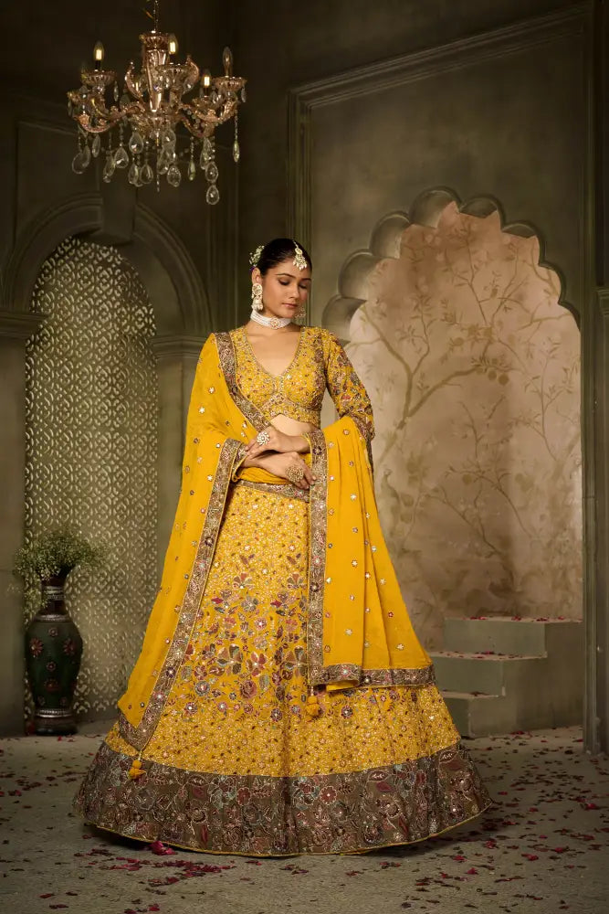 Royal Yellow Lehenga