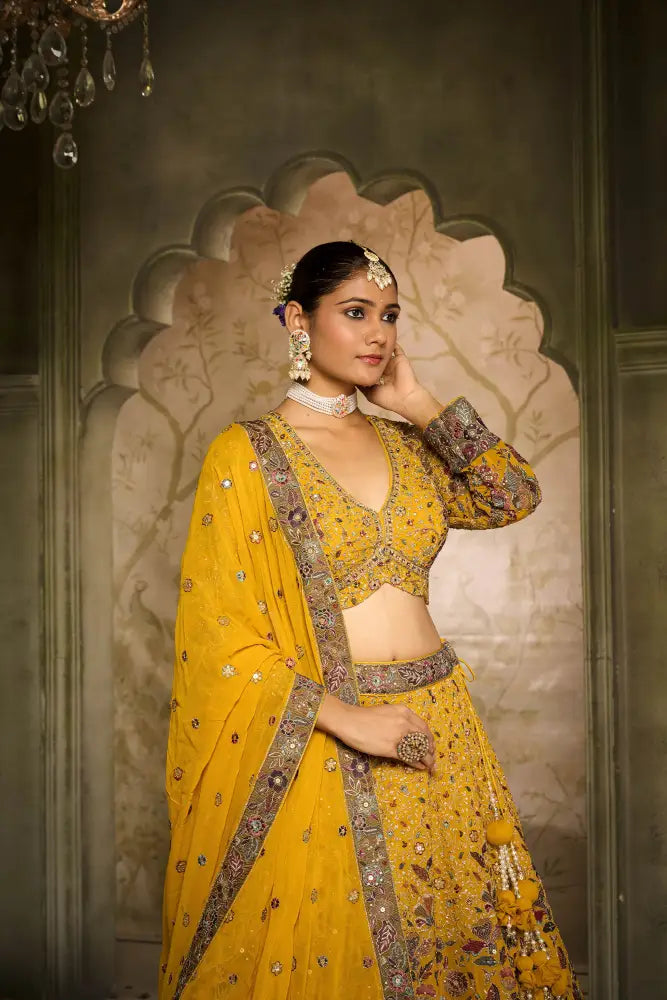 Royal Yellow Lehenga