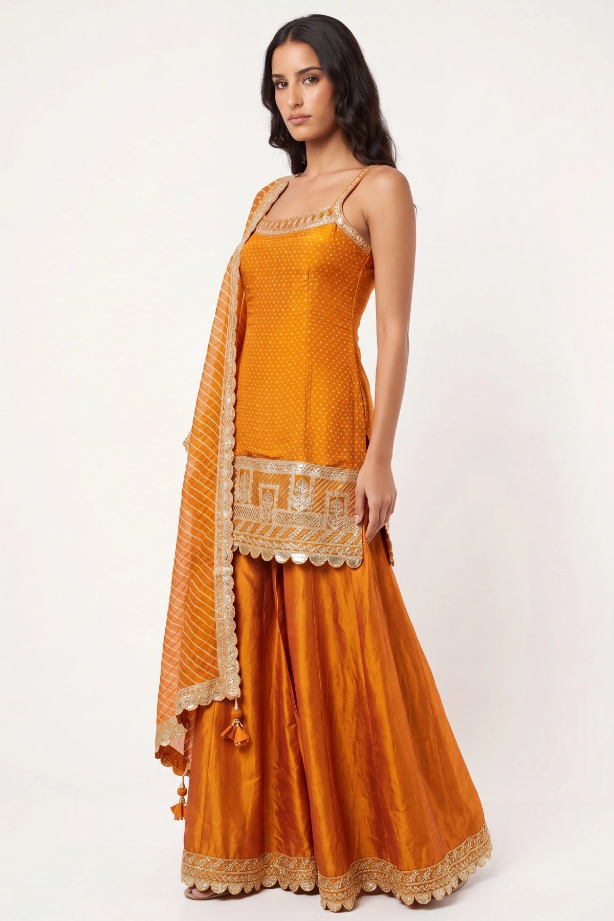 Safran Sharara Suit - Dorie Atelier