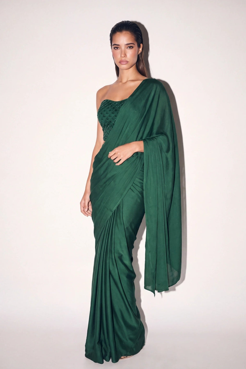 Sapin Pre-Pleated Saree - Dorie Atelier