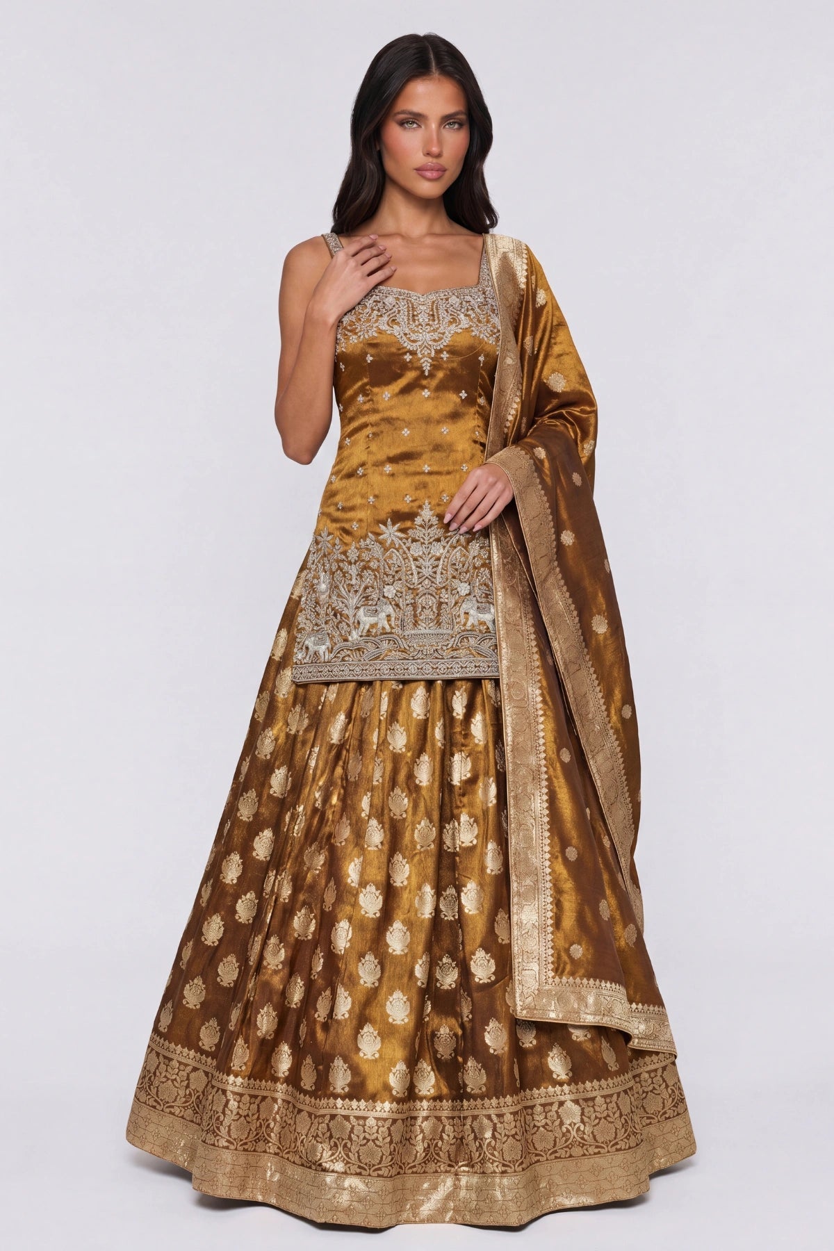 Sona Banaras Lehenga Set - Dorie Atelier