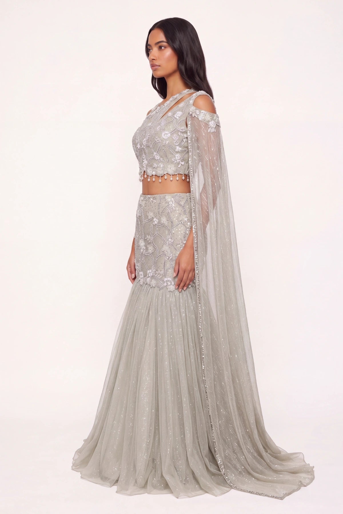 Verglas Lehenga Set - Dorie Atelier