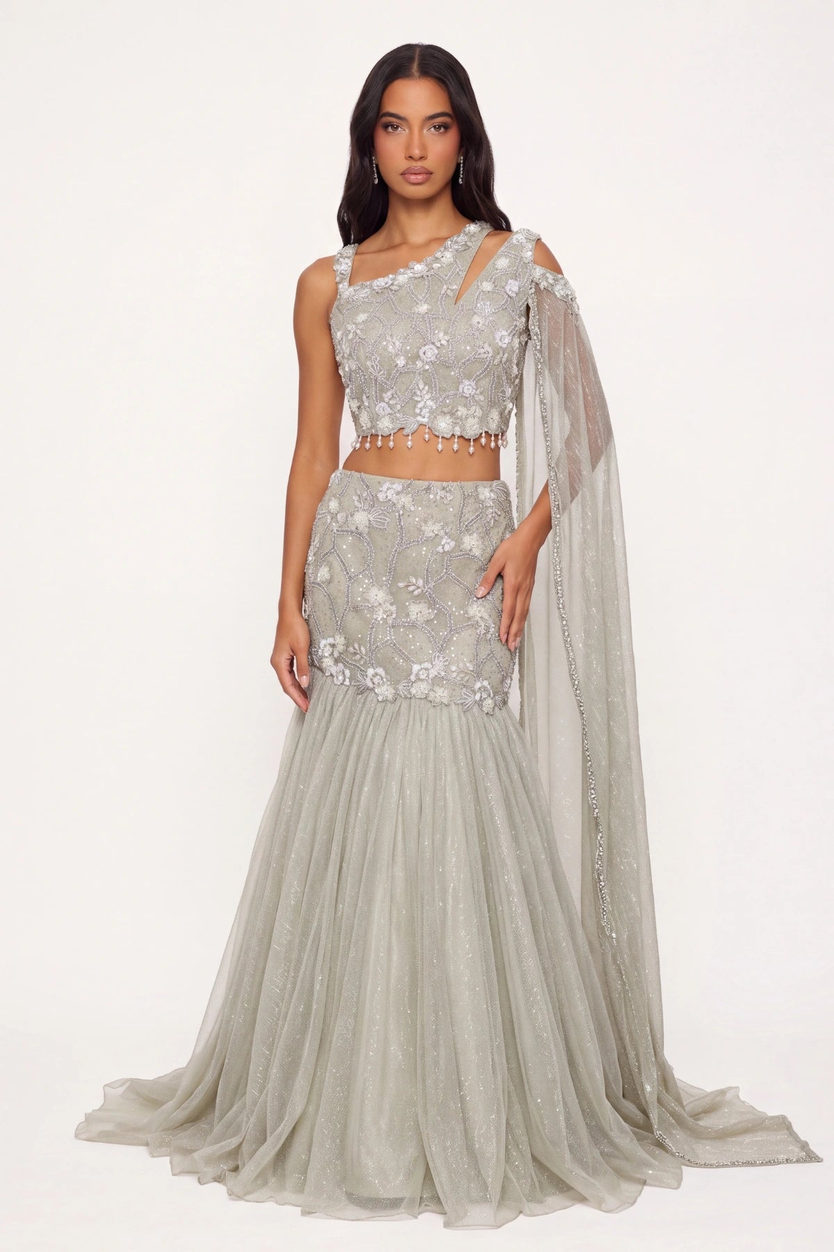 Verglas Lehenga Set - Dorie Atelier