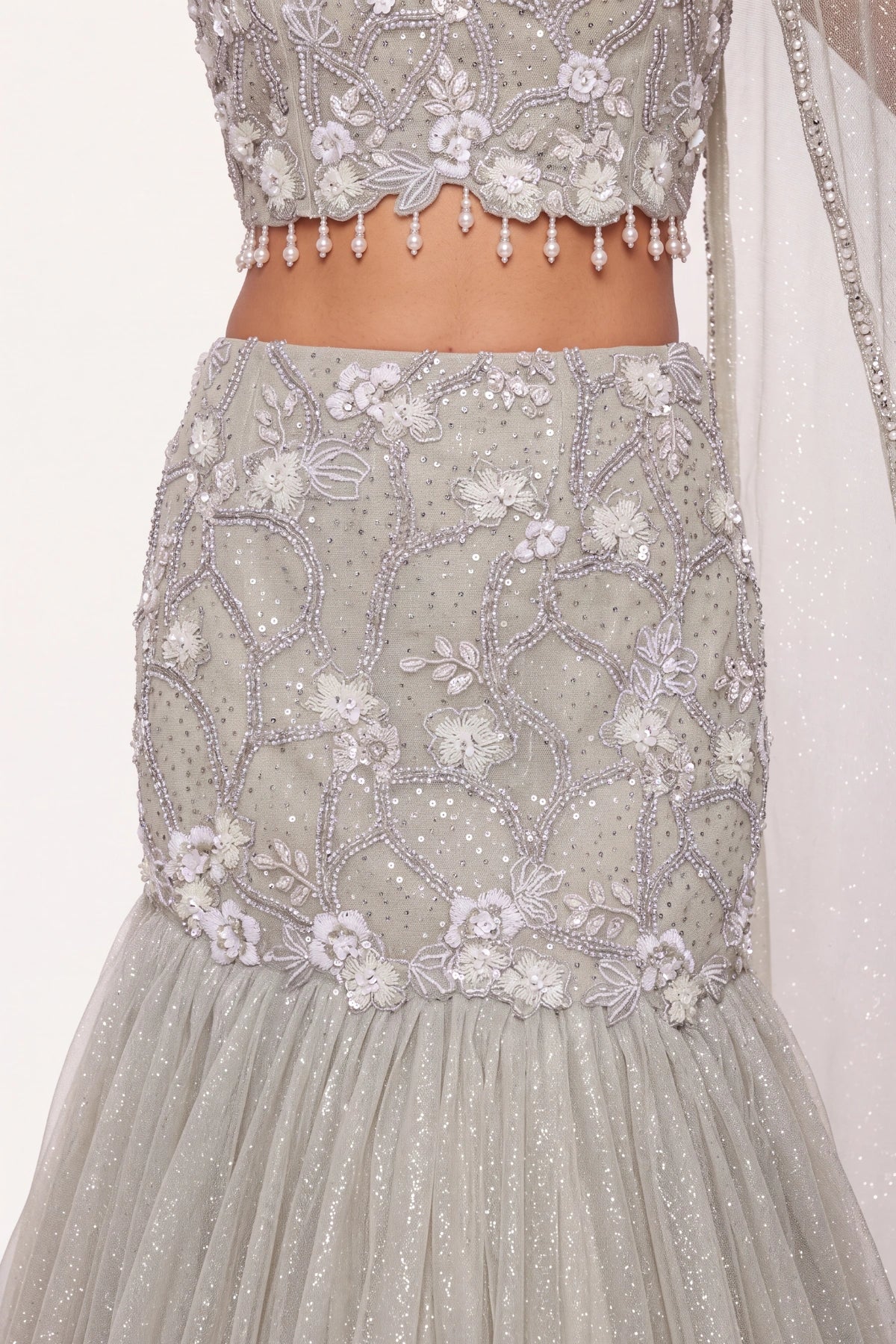 Verglas Lehenga Set - Dorie Atelier