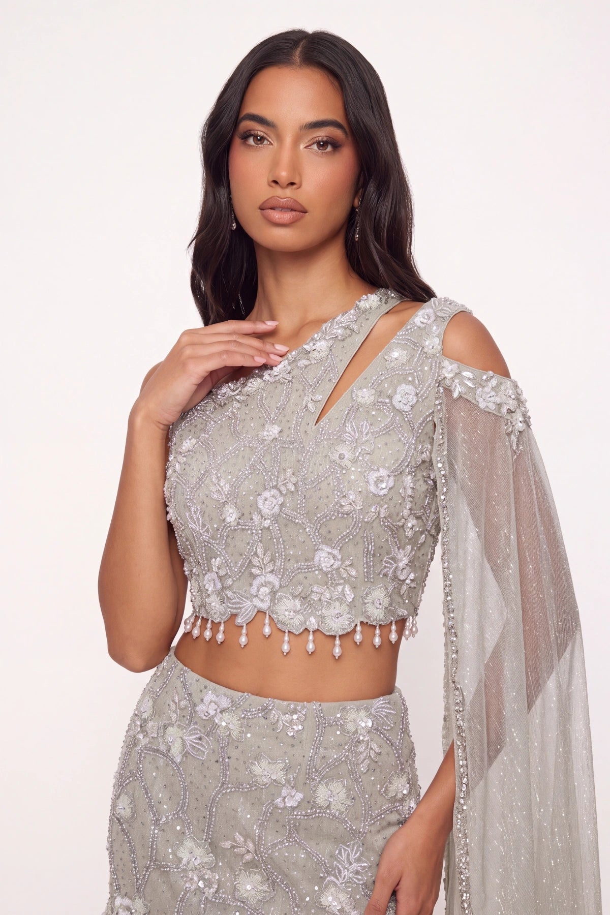 Verglas Lehenga Set - Dorie Atelier