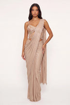 Vermeil Pre-Draped Saree - Dorie Atelier