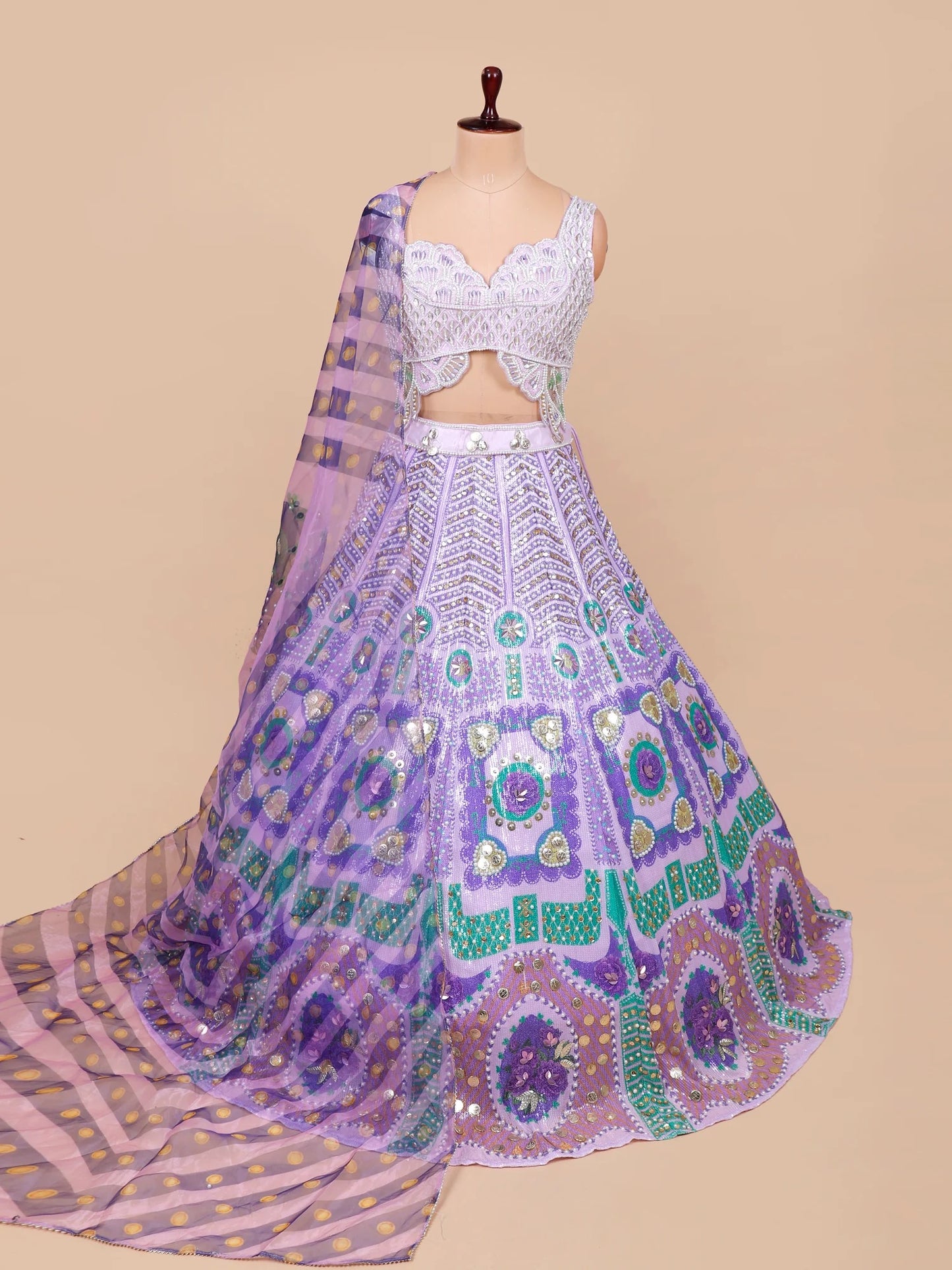 Amethyst Bloom Lehenga