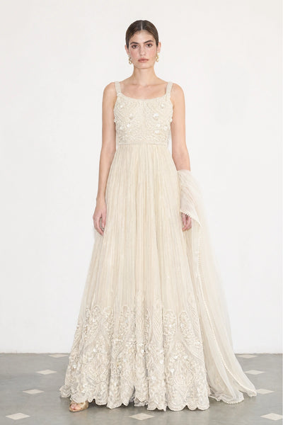 Nacre Anarkali Gown