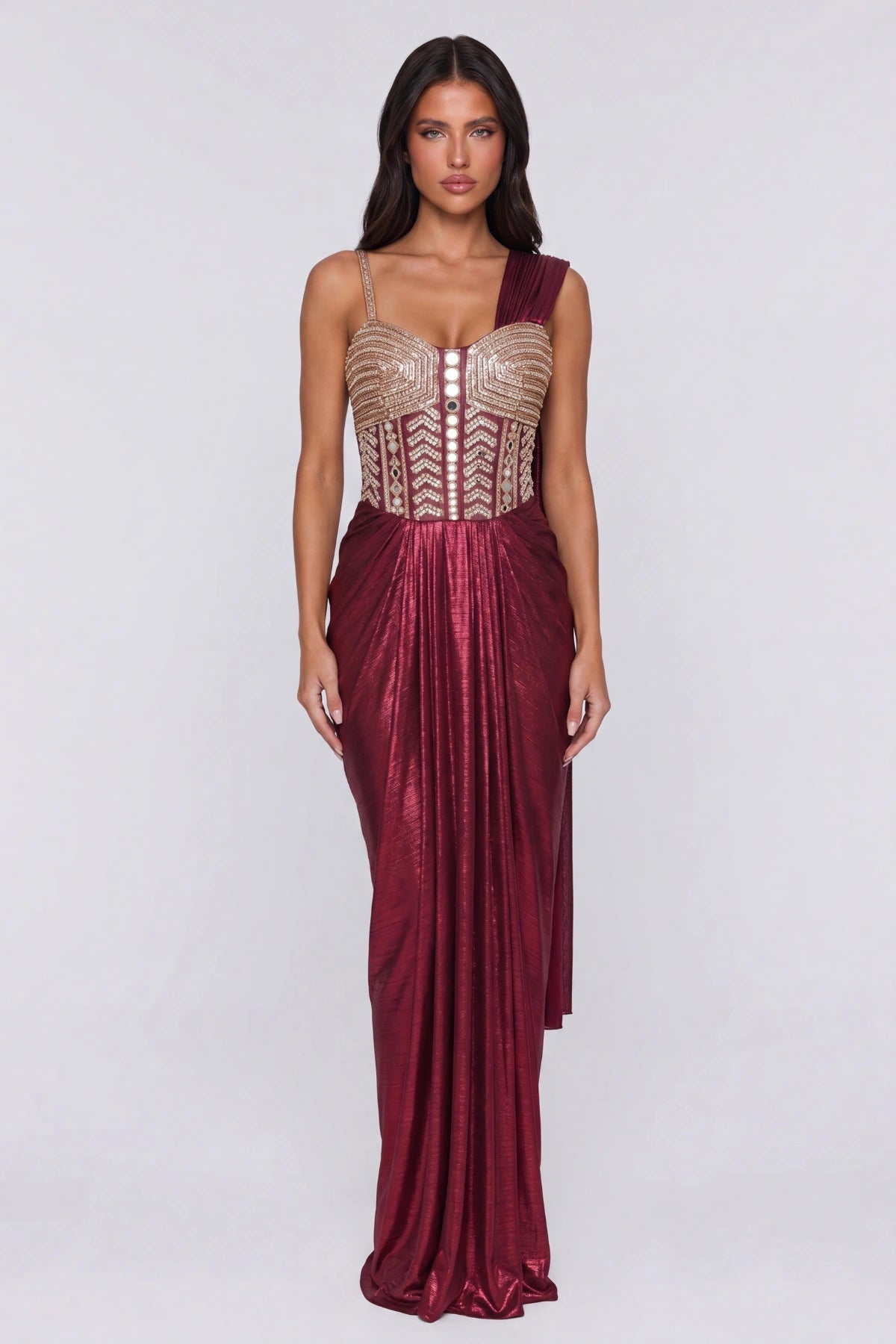 Grenache Saree Gown